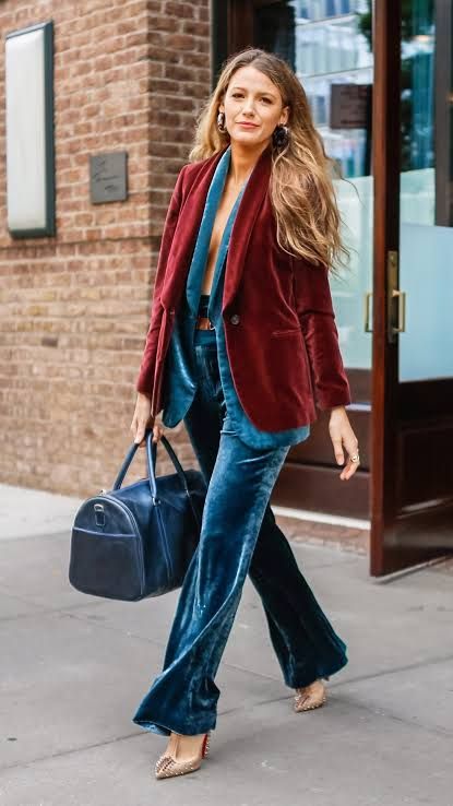 Blake Lively Suit, Blake Lively Outfits, Blake Lively Style, Jenny Humphrey, Cooler Style, Mode Kimono, Flamboyant Natural, Stil Boho, Stylish Celebrities