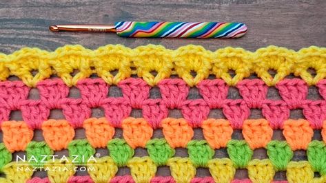 Granny Square Edging, Crochet Granny Square Video, Granny Squares Projects, Afghan Borders, Granny Square Video, All Crochet Stitches, Fpdc Crochet Stitch, Crochet Edging And Borders, Crochet Picot Edging