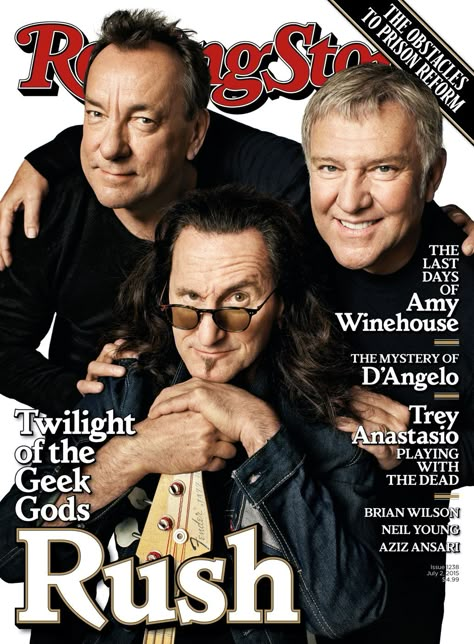 Attention all planets of the Solar Federation: Rush have finally landed on our cover. Rolling Stone Covers, Rolling Stone Magazine Cover, Rush Concert, Trey Anastasio, Geddy Lee, Alex Lifeson, Rush Band, Neil Peart, Rolling Stone Magazine