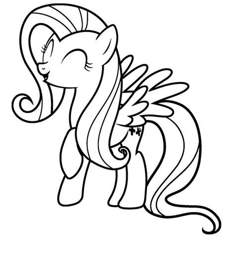 Kawaii Fluttershy coloring page Fluttershy Coloring Page, Kawaii Fluttershy, My Little Pony Coloring Pages, My Little Pony Fluttershy, Black Line Tattoo, My Little Pony Characters, Pencil Eraser, Free Printable Coloring, Fluttershy