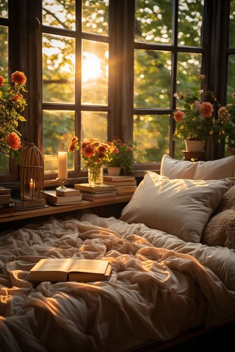 Enchanting Bedroom, Home Library Ideas, Reading Space, Bedroom Oasis, Library Ideas, Unique Book, Room Idea, Book Nook, Cozy Place