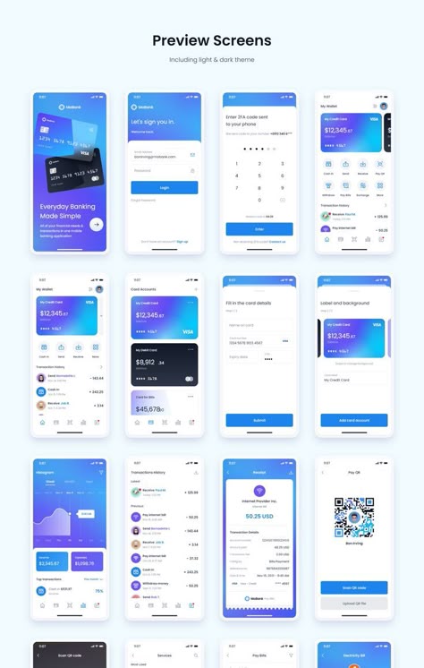 MoBank - Banking App UI Kit Mobile Banking Application UI Kit Mobile Banking App Ui Design, Banking App Design, Banking App Ui, Fintech App, Mobile Banking App, App Design Layout, Mobile Application Design, Ui Ux App, Ui Ux 디자인