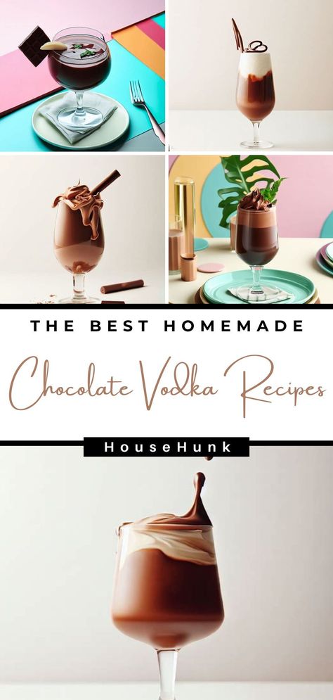 Embrace the blissful marriage of chocolate and vodka with our curated collection of 17 tantalizing recipes. From classic martinis to dessert delights, these concoctions are a treat for your taste buds. Cheers to chocolatey indulgence! Chocolate Vodka Recipes, Sparkling Mocktails, Chocolate Cake Shot, Marshmallow Vodka, Mocktails Recipes, Chocolate Vodka, Cake Shots, Chocolate Cocktails, Alcohol Beverages