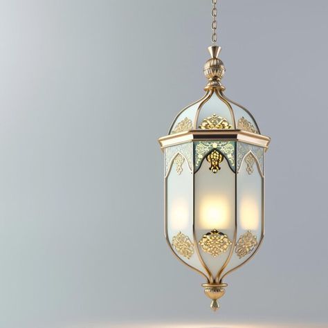 Photo ramadan lantern in gold and white ... | Premium Photo #Freepik #photo Lantern Islamic, Islamic Lamp, Photo Ramadan, Islamic Lantern, Islamic Poster, About Ramadan, Mosque Design, Ramadan Lantern, Best Background Images