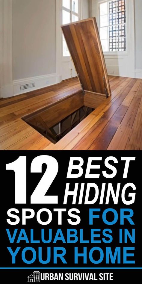 Home Safe Ideas, Home Hidden Storage, Safe Box Ideas Hiding Places, Secret Hiding Places In House, Hidden Rooms In Houses, Home Security Ideas, Stash Spots, Secret Hiding Spots, Hide Money