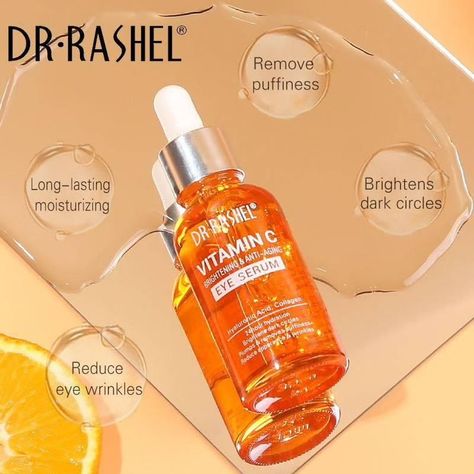 Dr Rashel Vitamin C Eye Serum 50ml Just in 999Rs in Flash Sale Goto website for order, Link in bio OR contact us on WhatsApp 03285203464 Dr Rashel Vitamin C Eye Serum 50ml 24 Hydration Brightens dark circles Plumps & removes puffiness Reduce appearance & wrinkles Anti-Aging Eye Serum #drrashel #eyeserum #drrashelskincare #skincare #cosscore #makeup Dr Rashel Vitamin C Serum, Reduce Eye Wrinkles, Dr Rashel, Anti Aging Eye Serum, Serum Benefits, Eye Wrinkles, Vitamin C Face Serum, Anti Aging Face Serum, Eye Vitamins