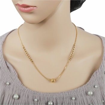 Jewellery (ज्वैलरी) - Buy Jewellery Online at Best Designs & Prices In India | Flipkart.com Mangalsutra Pendent Designs Gold, Daily Wear Gold Mangalsutra Designs, Modern Necklace Design, Simple Necklace Designs, Mangalsutra Chain, Mangalsutra Design, Neck Pieces Jewelry, Minimalist Necklace Gold, Black Beads Mangalsutra Design