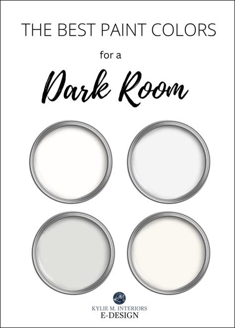 The 8 Best WHITE & OFF-WHITE Paint Colors for a Dark Room - Kylie M Interiors