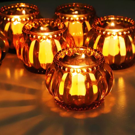 Small Votive Candle Holders, Gold Votive Candle Holders, Vintage Glass Candle Holders, Candle Table Centerpieces, Pumpkin Candle Holder, Glass Tealight Candle Holders, Pumpkin Candle, Small Candle Holders, Glass Votive Candle Holders