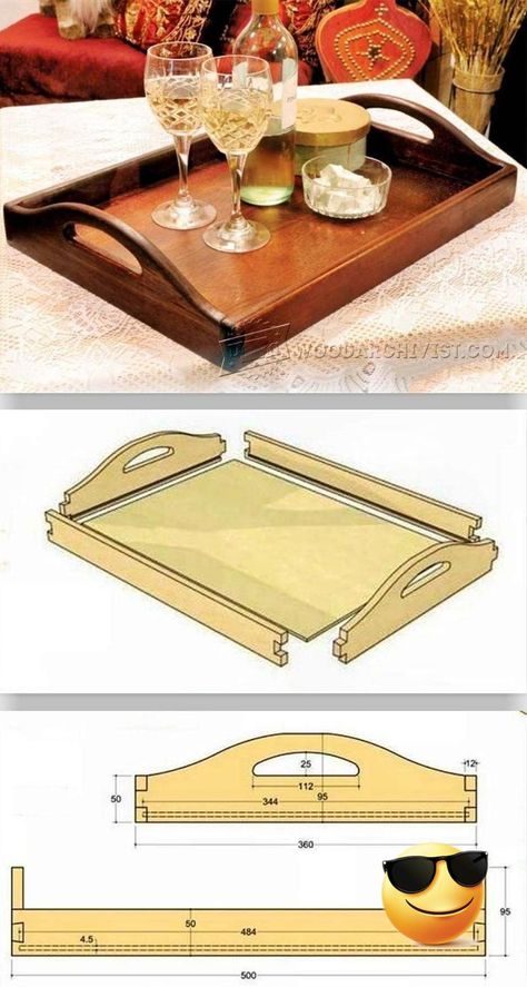 Kids Woodworking Projects, Woodworking Plans Patterns, Diy Serving Tray, Wood Projects Plans, Woodworking Projects Furniture, Woodworking Basics, Wood Crafting Tools, Woodworking Projects For Kids, Woodworking Furniture Plans