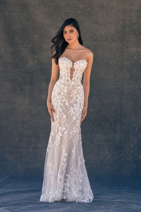 Allure Bridals, C725 Ever After Dress, Sheath Bridal Gown, Weddings Italy, Allure Couture, Something Blue Bridal, Destination Bride, Allure Bridals, 2025 Wedding, Wedding Dresses Corset