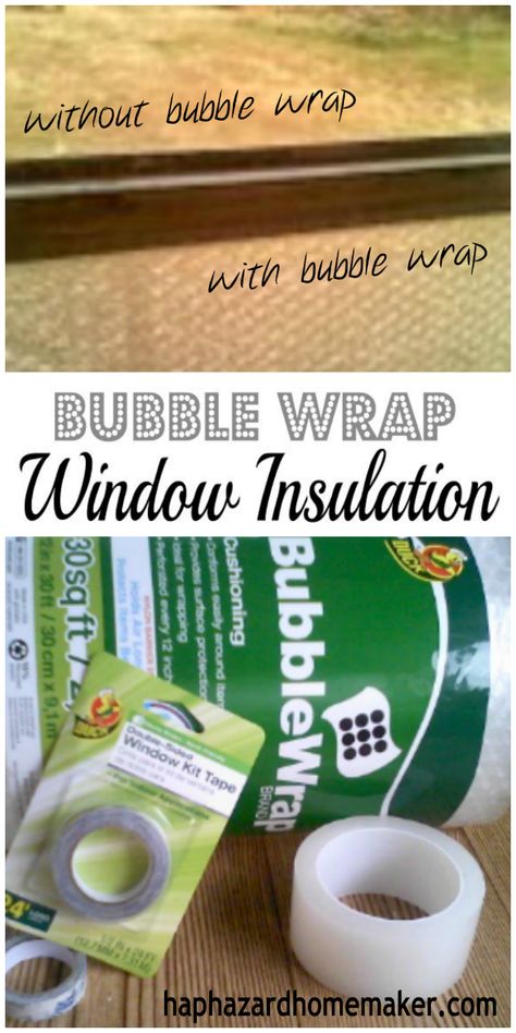 Quick & easy DIY Bubble Wrap insulation on those cold and drafty windows to save on heat costs. Can also provide some privacy, while still allowing plenty of light into the room. haphazardhomemaker.com #winterizing #bubblewrapwindows Winterizing Mobile Home, Weather Proofing Windows, Plastic Over Windows For Winter, Drafty Window Solutions Diy, Block Heat From Windows Diy, How To Insulate Sliding Glass Doors, Winterize Windows Diy, Rv Window Insulation Diy, Seal Windows For Winter Diy