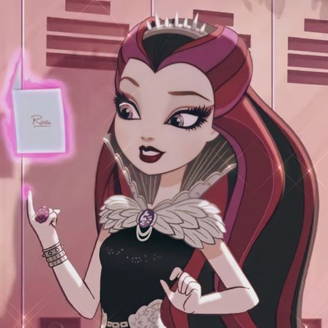 Raven From Ever After High, Raven Ever After High Icon, Eah Raven Queen, Raven Ever After High, Raven Queen Aesthetic, Raven Queen Ever After High, Ever After High Icons, Ever After High Raven Queen, Queen Cartoon