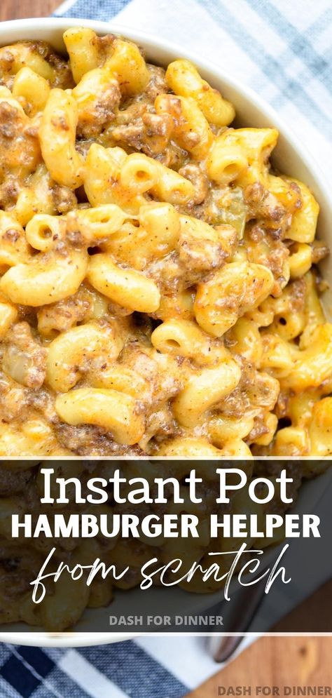 Comfort Instant Pot Recipes, Instant Pot Elbow Noodles, Instant Pot Family Dinners Easy, Instapot Beef Recipes Instant Pot, Pressure Cooker Hamburger Helper, Easy Hamburger Meat Recipes Instant Pot, Hamburger Meat Recipes Instapot, Insta Pot Hamburger Recipe, Ground Beef Dinner Instant Pot