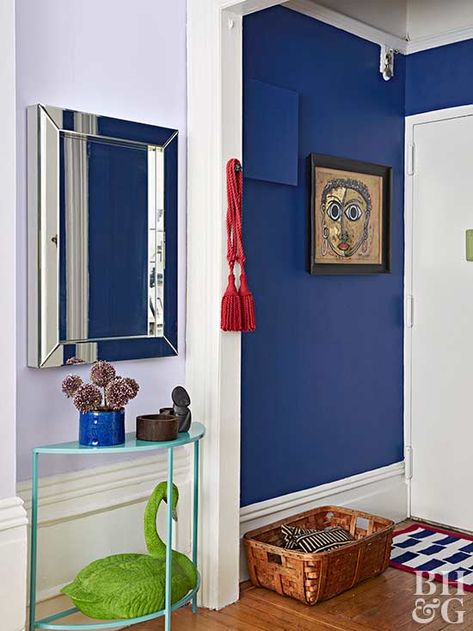 Read this before buying paint for your next weekend project! Entryway Color Ideas, Paint Colors For Small Spaces, Colors For Small Spaces, Colorful Entryway, Entryway Color, Small Entryway Ideas, Bright Paint Colors, Picking Paint Colors, Bright Paint