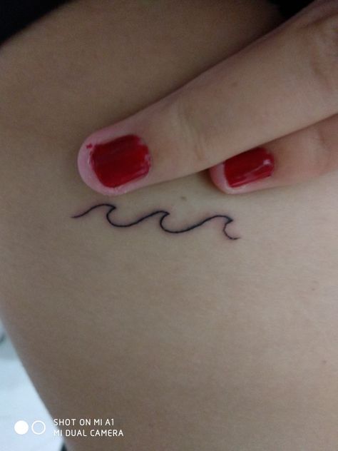 Waves tattoo Triple Wave Tattoo, Wave Tattoo, Waves Tattoo, Fish Tattoos, Jesus Fish Tattoo, Tattoo Quotes, Tatting, Piercings, Self Care