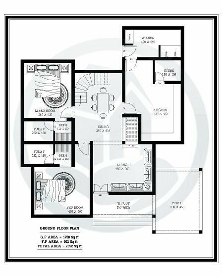 2700 Sq Ft House Plans, Amazing House Designs, Kerala Home Design, Budget House Plans, Small Modern House Plans, 2bhk House Plan, Kerala Home, Custom Floor Plans, Bungalow Floor Plans