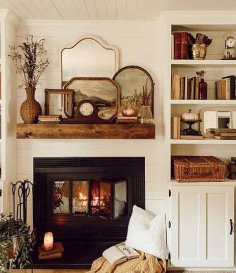 Cottage Living Rooms, Living Room Decor Cozy, Cottage Living, Happy Wednesday, Farmhouse Living, Casas De Ensueño, Cozy Living Rooms, My New Room, Forever Home