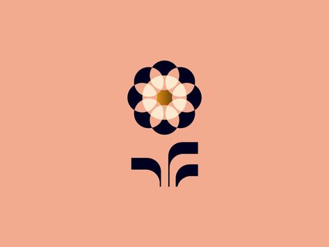 Flower by Nadia Castro  #logo #flower #illustration #branding #minimal #geometry #geometric #minimalism #logotype Flower And Geometric, Flowers Geometric, Geometrical Flower, Geometric Flowers Illustration, Geometric Flower Pattern, Flower Icon Logo, Geometric Flowers, Flower Geometric Illustration, Logo Flower