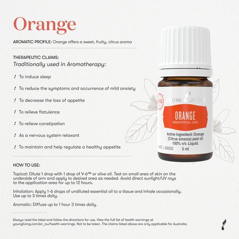 Essential Oil of Orange, part of our Wellness collection has many benefits that you may not know of! If you need some Orange Essential Oil in your life, or to check out the rest of our Wellness range head to #theoilhouse #essentialoil #essentialoils #oils #oil #diffuseroil #healthyoil #australia #shoponlineaustralia #shipsaustraliawide Orange Essential Oil Benefits, Sweet Orange Essential Oil, Relieve Constipation, Essential Oil Benefits, Healthy Oils, Orange Essential Oil, Oil Benefits, Orange Oil, Essential Oil Uses