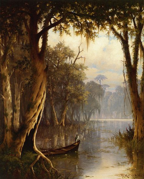 Louisiana Swamp, Louisiana Bayou, Louisiana Art, Theme Nature, Image Nature, The Bayou, Southern Gothic, Oil Painting Reproductions, New Orleans Louisiana