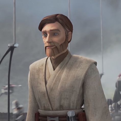 #starwars #starwarstheclonewars #obiwankenobi Obi Wan Kenobi Clone Wars, Dnd Disney, Obi Wan Clone Wars, Clone Wars Obi Wan, Ewan Mcgregor Obi Wan, Stop Simping, Jedi Temple, Qui Gon Jinn, General Kenobi