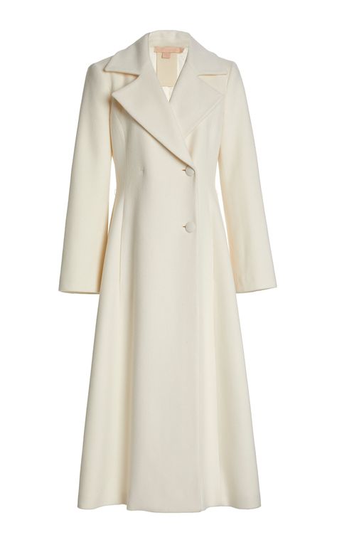 Luxury Elegant Wool Coat, Luxury Cream Wool Coat For Women, Luxury Long Sleeve Cream Wool Coat, Elegant Luxury A-line Wool Coat, Moda Operandi Dress Coat, Fotografi Digital, Modest Dresses Casual, Mode Abaya, Looks Chic