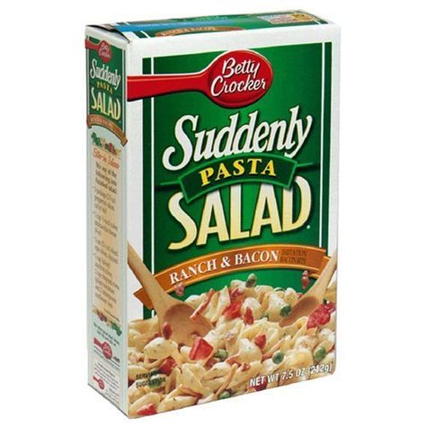 Suddenly Salad Ranch and Bacon Salad Recipe Bacon Pasta Salad Recipes, Suddenly Pasta Salad, Salad Ranch, Bacon Pasta Salad, Suddenly Salad, Classic Pasta Salad, Ranch Pasta Salad, Ranch Pasta, Bacon Salad