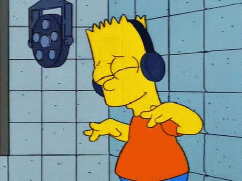 Simpsons Bart Simpson GIF - Simpsons Bart Simpson Vibing - Discover & Share GIFs Wolf Street, Bart Simpson, Dj, For Free, Feelings