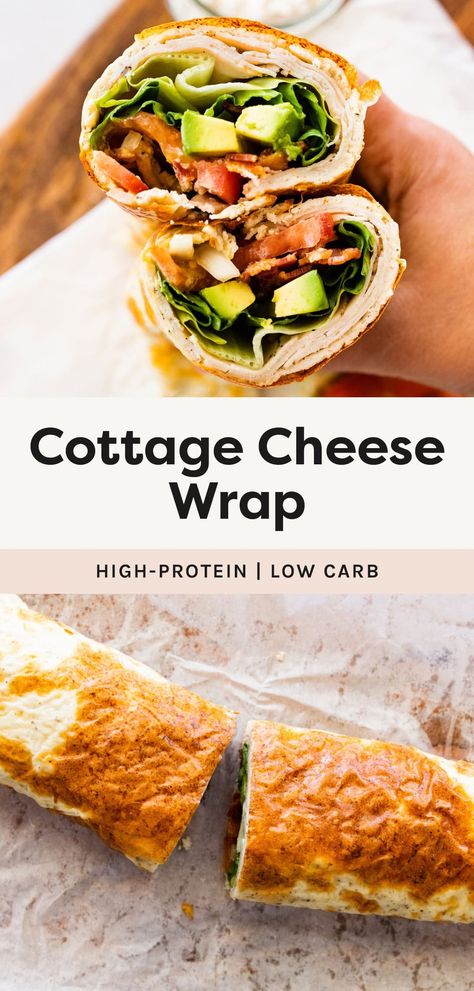 Cottage Cheese Wrap - Eating Bird Food Cottage Cheese Wrap, Cottage Cheese Dessert Recipes, Cottage Cheese Recipes Healthy, Protein Cottage Cheese, Cottage Cheese Breakfast, Eating Bird Food, Sandwich Wrap, Breakfast Wraps, Cheese Wrap