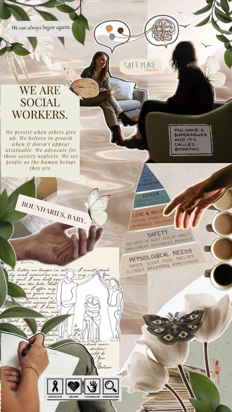 Social Worker Aesthetic, Worker Aesthetic, Study Mood Board, Work Psychology, Social Services Worker, Dream Psychology, Social Work Practice, Work Vision Board, Study Mood