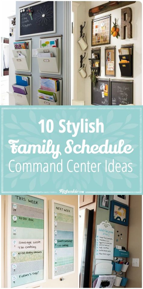 10 Stylish Family Schedule and Command Center Ideas Family Control Center Wall, Command Wall, Kitchen Command Center, Command Center Ideas, Command Center Kitchen, Schedule Board, Home Command Center, Diy Mason Jar Crafts, Diy Wedding On A Budget