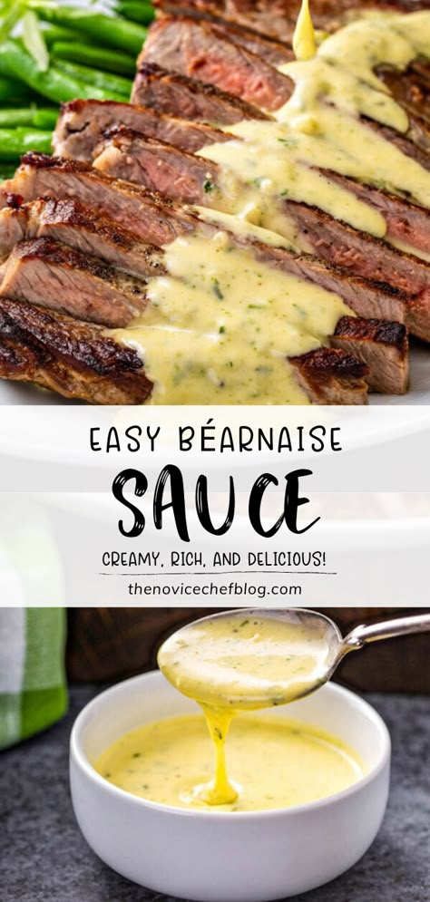 How To Make A Reduction Sauce, Keto Bernaise Sauce Recipe, Steak Bernaise Sauce Easy, Beef Sauces Steaks, Béarnaise Sauce Recipe, Make Ahead Bernaise Sauce, Burblonc Sauce Recipe, Steak With Bearnaise Sauce, Steak And Bernaise Sauce