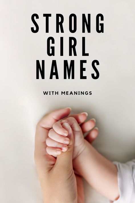 Looking for strong girl names that evoke a sense of power and determination and can set your daughter on a path towards confidence and success? Then you're going to love my list of 100+ beautiful strong names for girls! Strong Female Names And Meanings, Strong Names For Women, Strong Women Names, Powerful Names For Women, Female Goddess Names, A Names Girl, Strong Female Names, Female Name Ideas, M Girl Names