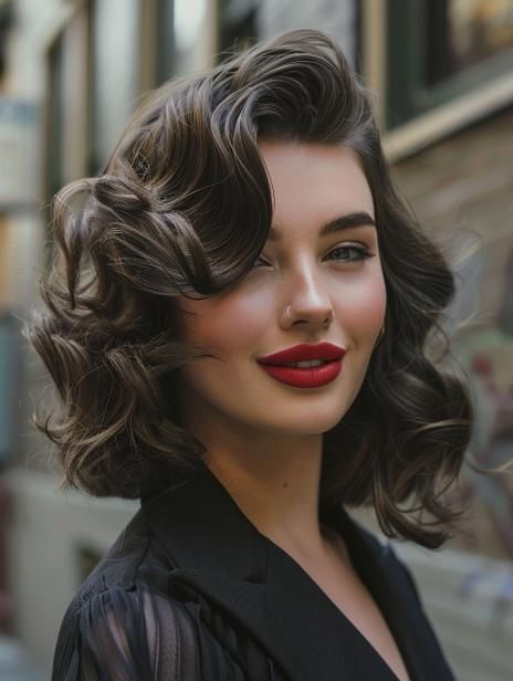 Explore Top Vintage Haircuts of 2024 - Timeless Styles Reimagined Vintage Bob Hairstyle, Hairstyle Man, Vintage Haircuts, Classy Hairstyles, Old Hairstyles, Hairstyles With Glasses, Classic Bob, Medium Curly Hair Styles, Step By Step Hairstyles