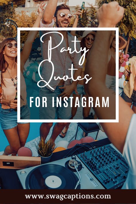 Friends Party Captions Instagram, Dancing Friends Quotes, Quotes For Party Night, Dance Party Quotes, Instagram Captions For Events, Weekend Party Quotes, Birthday Party Quotes Instagram, Dj Night Captions, Dj Night Captions Instagram