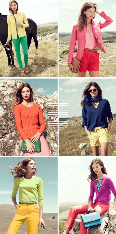 Bright Spring Clothes, Clear Spring Palette, Warm Spring Color Palette, True Spring Color Palette, Warm Spring Outfits, Spring Energy, True Spring Colors, Color Outfits, Bright Outfits