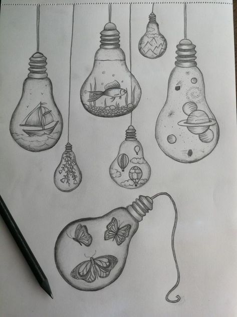 Light Bulb Drawings, Light Bulb Drawing, Doodles Easy, Beginners Drawing, Illustration Kunst, Female Tattoos, Drawing Eyes, Drawing Faces, Arte Inspo