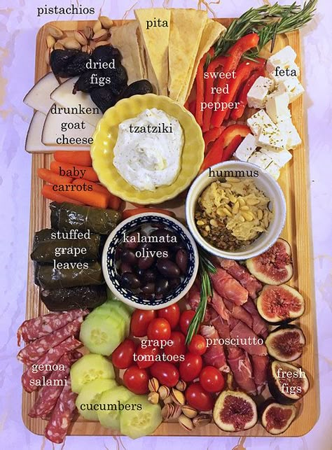 Mediterranean Charcuterie Board | The Greekish Life Mediterranean Cheese Platter, Greek Cheese Board, Medditeranean Platter, Greek Board Food, Charcuterie Board Greek, Mediterranean Cheese Board, Mediterranean Grazing Board, Greek Board Ideas, Medditeranean Appetizers