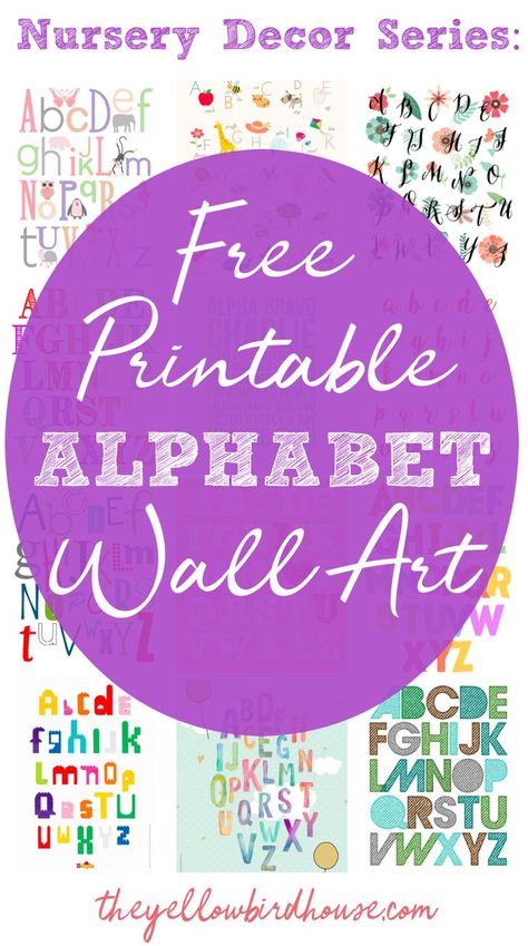 19 Super fun and totally free printable alphabet wall art. Free ABC posters for your kiddo's bedroom. Alphabet nursery prints are a fun and creative way to decorate a child's bedroom and help them with their ABC's at the same time! Win! Abc Templates, Abc Wall Art, Abc Wall, Free Printable Alphabet, Alphabet Nursery, Alphabet Pictures, Abc Printables, Printable Alphabet Letters, Alphabet Wall Art