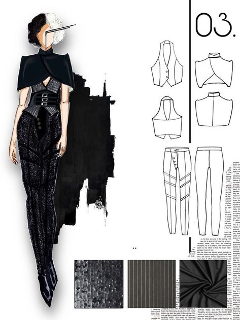 Cruella Fashion Illustration, Fashion Sketchbook Moodboard, Cruella Fashion Sketch, Cruella Inspired Dress, Fashion Collection Sketch, Cruella Designs, Fashion Design Collection Illustration, Fashion Illustration Board, Cruella Illustration