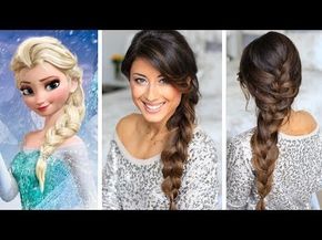 Frozen Elsa's Braid Hair Tutorial Frozen Hair Tutorial, Elsa Hairstyle, Frozen Braid, Frozen Hairstyles, Elsa Braid, Frozen Musical, Updos Hairstyles, Elsa Hair, Timeless Hairstyles