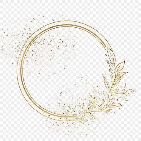 Png Wedding Background, Wedding Card Border Design Png, Round Background For Logo, Wedding Png Background, Round Floral Background, Golden Flowers Aesthetic, Wedding Border Design, Round Border Design, Golden Floral Background