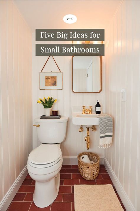 Small Bathroom Ideas Powder Rooms, Tiny Bathroom With Wallpaper, Quarter Bathroom Ideas Small Spaces, Small Bathroom Behind Toilet, Small Powder Room With Shower Ideas, Fun Small Powder Room Ideas, Powder Room Redo On A Budget, Small Half Bathroom Ideas Rental, First Floor Powder Room Ideas