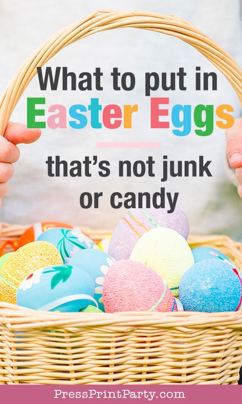 Easter Egg Hunt Non Candy Ideas, Easter Egg Surprise Ideas, Toddler Easter Egg Ideas, Non Junk Easter Egg Fillers, Easy Easter Egg Hunt Ideas, Ideas For Easter Eggs Filler, Toddler Egg Fillers, What To Stuff Easter Eggs With, Easter Egg Ideas For Toddlers