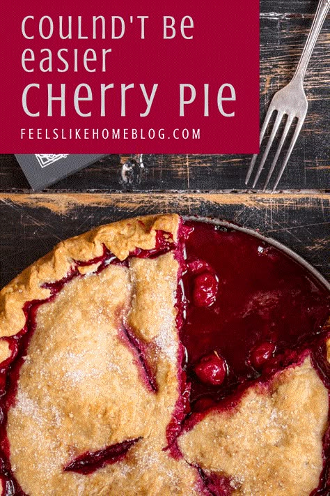 Jarred Cherry Recipes, Pie Filling Recipes Easy, Easy Cherry Pie Recipe, Cherry Pie Filling Recipes Easy, Cherry Pie Recipe Easy, Easy Cherry Pie, Canned Pie Filling, Homeschool Meals, Cherry Pie Filling Recipes