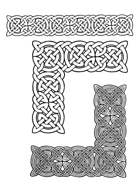 Celtic Borders, Knotwork Border, Scandinavian Ornaments, Viking Outfit, Viking Ornament, Celtic Border, Arte Viking, Scandinavian Culture, Border Art