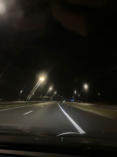 #3am #midnight #airport #schiphol #amsterdam #driving #highway #emptyhighway #flying Midnight Airport Aesthetic, Midnight Driving Aesthetic, Midnight Drives Aesthetic, Driving On The Highway At Night, Driving To The Airport At 5 Am Aesthetic, Puerto Rico At Night, Driving To The Airport, Night Highway, Driving Highway