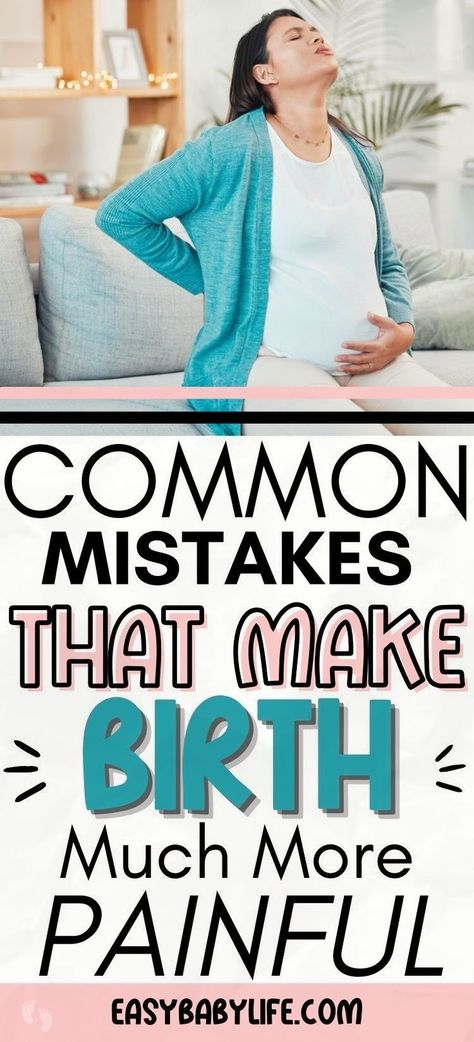 These are the top mistakes first-time moms do that will make childbirth much more painful - if you're worried about childbirth pain, you can be better prepared with this list of things to avoid! Childbirth aesthetic, childbirth preparation,  first time mom tips that actually make a difference! Good for third trimester pregnancy, labor and delivery, first pregnancy, pregnancy planning resources, birth tips, and pregnancy advice. Pregnancy Planning Resources, Third Trimester Workout, Birthing Plan, Birth Board, First Pregnancy Tips, Pregnancy Back Pain, First Time Mom Tips, Pregnancy Planning, Birth Tips