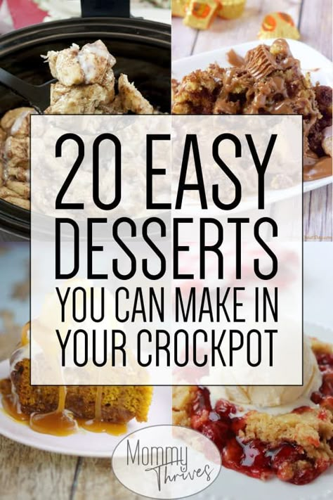 Crockpot Desserts For A Crowd, Slow Cooker Dessert Recipes, Slow Cooker Dessert, Crockpot Cake, Crockpot Dessert, Crockpot Desserts, Casserole Crockpot, Slow Cooker Recipes Dessert, Crockpot Dessert Recipes